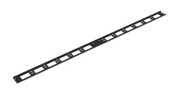 Органайзер кабельный вертикальный, 42U TLK-OV75-2-42U-I-BK