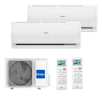Мульти сплит система на 2 комнаты Haier 2U50S2SM1FA-3/AS07TS6HRA-M/AS09TS6HRA-M