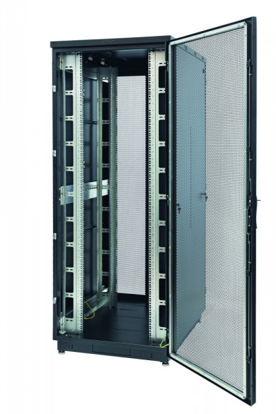 Дверь (к шкафу) Eurolan S3000, 42U, 1924х787х23 мм (ВхШхГ), перфорация, цвет: чёрный