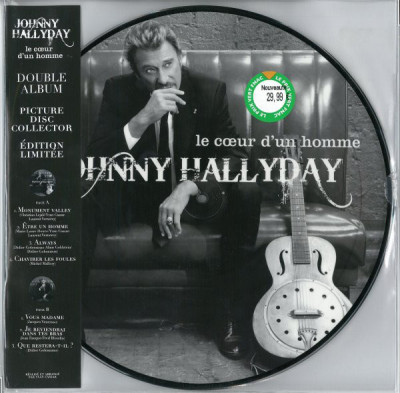 Виниловая пластинка Johnny Hallyday LE COEUR D'UN HOMME (180 Gram/Picture disc)