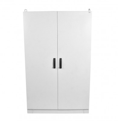 Шкаф электротехнический напольный Elbox EME, IP55, 2000х1200х600 мм (ВхШхГ), дверь: двойная распашная, металл, цвет: серый, (EME-2000.1200.600-2-IP55)