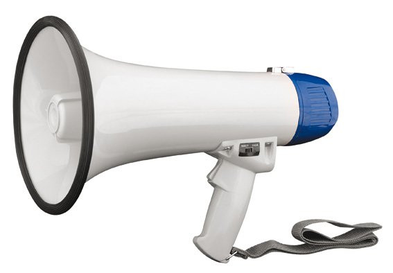 Мегафон, функции сирена, свисток и гонг MP-15+Li