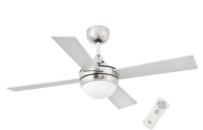 Вентилятор с подсветкой Faro MINI ICARIA MATT NICKEL (33699)