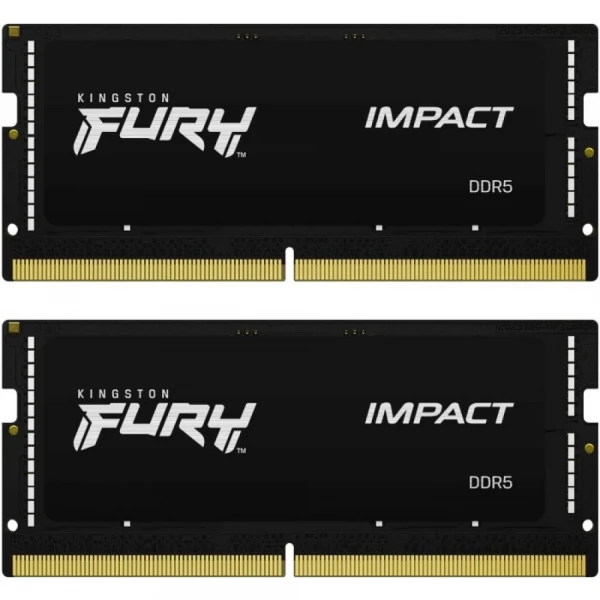 Оперативная память 16Gb DDR5 4800MHz Kingston Fury Impact SO-DIMM (KF548S38IBK2-16) (2x8Gb KIT)