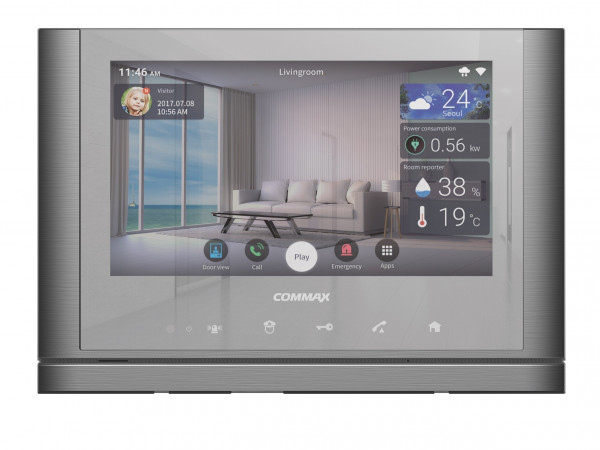 Монитор IP-домофона цветной CIOT-1020M (белый)