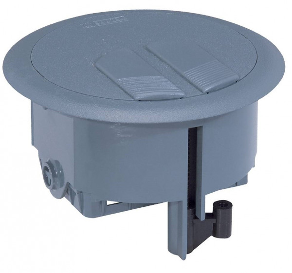 Коробка Legrand, в пол, на 3 модуля, круглая