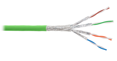 Кабель «витая пара» (LAN) для структурированных систем связи S/FTP, 4pair, Cat7, Solid, In, LSZH (NKL 4365C-LG)