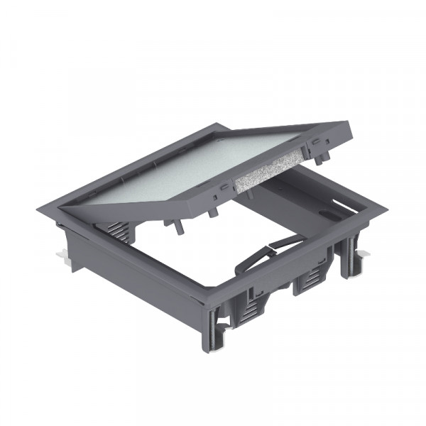 Люк напольный BETTERMANN GES4, пластик, с фиксатором, 65х222 мм (ВхШ), модулей: 6, универсальный, цвет: чёрный