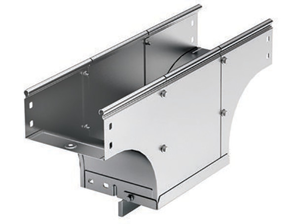 Ответвитель DKC S5 Combitech, Т-образн., боковой, 80х300 мм (ВхШ), длина: 560 мм, с перфорацией, для металлических лотков, толщина: 0,8 мм, сталь, покрытие: м. Сендзимира, с комплектом крепежа