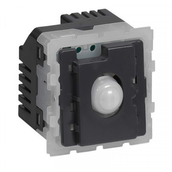 Переключатель Legrand Celiane, 1, без подсветки, 10АX, цвет: чёрный, датчик присутствия/движения (067012)