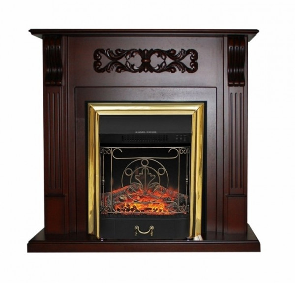 Электрокамин с классическим очагом 2D Royal Flame Venice с очагом Majestic FX / Fobos FX