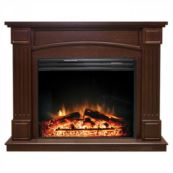 Электрокамин с широким очагом 2D Royal Flame Boston темный дуб с очагом Jupiter FX N