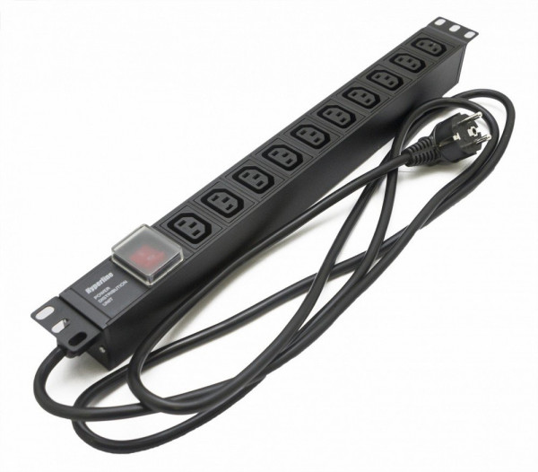 Блок розеток 19' SHE19-10IEC-S-2.5EU