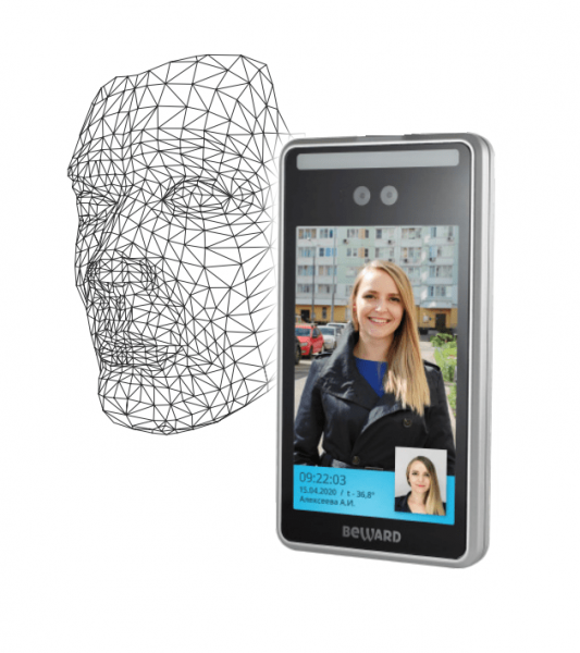 Биометрический терминал распознавания лиц TFR70-202