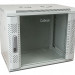 Шкаф телекоммуникационный настенный Cabeus SH-05F, 19", 9U, 501х600х350 мм (ВхШхГ), дверь: стекло, боковая панель: сплошная съемная, сварной, цвет: серый, (съемная панель для крепления шкафа к стене)