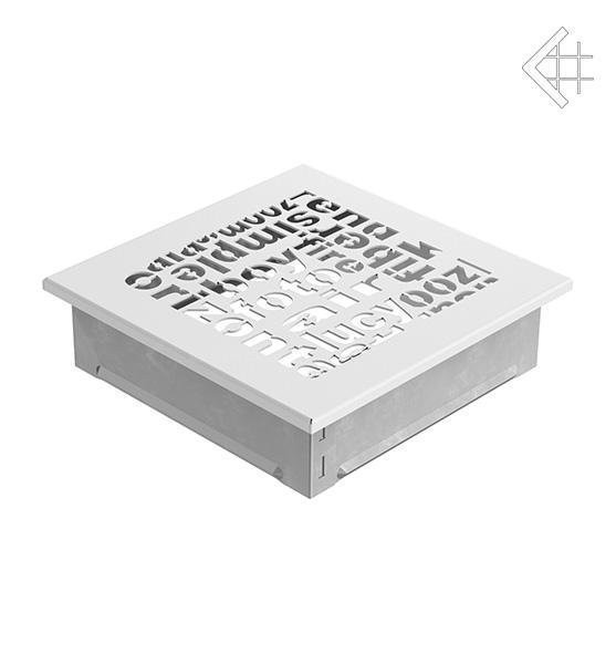 Вентиляционная решетка для камина Kratki 17x17 ABC белая 17ABC/B