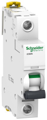 Автоматический выключатель Schneider Electric Acti 9, 2 модуль, C класс, 1P, 4А, 6кА, (A9F74104)