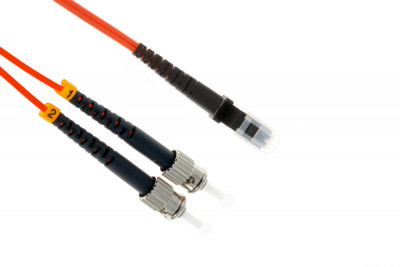 Коммутационный шнур оптический Hyperline, Duplex ST/MTRJM, OM2 50/125, LSZH, Ø 2мм, 15м, цвет: оранжевый, (FC-D2-50-MTRJM/PR-ST/PR-H-15M-LSZH-OR)