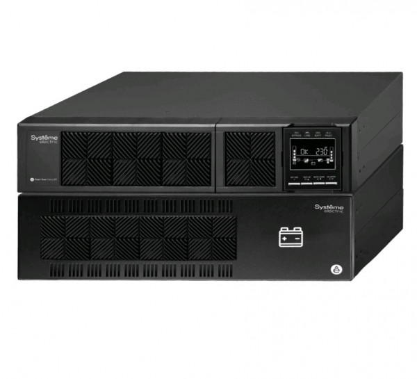 ИБП Systeme Electric Smart-Save Online SRT, 8000ВА, встроенный байпас, онлайн, универсальный, 85х505х432 (ШхГхВ), 230V,  однофазный, (SRTSE8KRTXLI-NC)