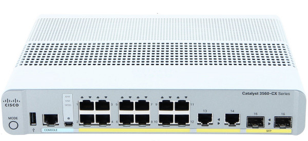 Коммутатор Cisco, WS-C3560CX-12PC-S