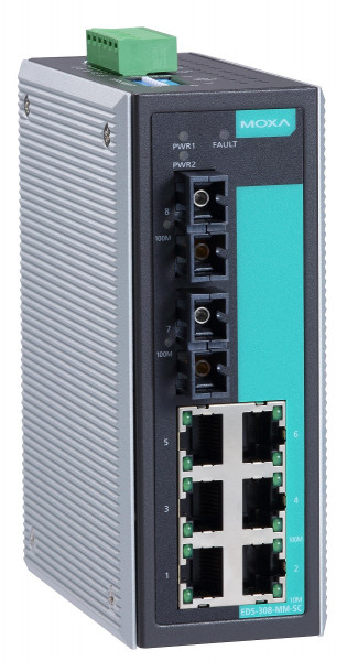 Коммутатор MOXA, EDS-308-MM-SC