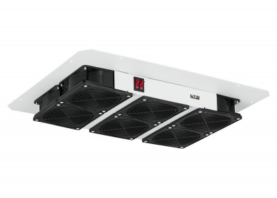 Вентиляторный модуль TLK, с фильтром, 220V, вентиляторов: 6, 53 дБ, поток: 990 м3/ч, для напольного шкафа, цвет: серый