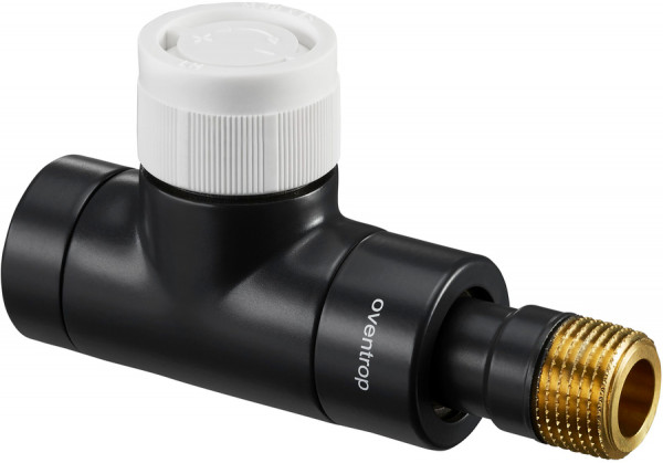 Вентиль Oventrop Е Ду 15 1/2 проходной, цвета антрацит