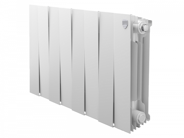 Биметаллический радиатор Royal Thermo Piano Forte 300 /Bianco Traffico 8 секц.