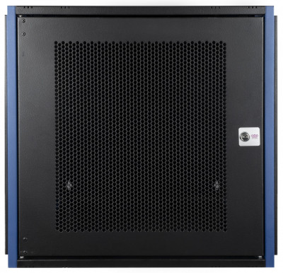 Шкаф телекоммуникационный настенный Datarex, 19", 12U, 490х600х600 мм (ВхШхГ), дверь: перфорация, боковая панель: сплошная съемная, разборный, цвет: чёрный