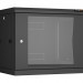 Шкаф телекоммуникационный настенный TLK Classic II, 19", 9U, 503х600х450 мм (ВхШхГ), дверь: стекло, боковая панель: сплошная съемная, разборный, цвет: чёрный