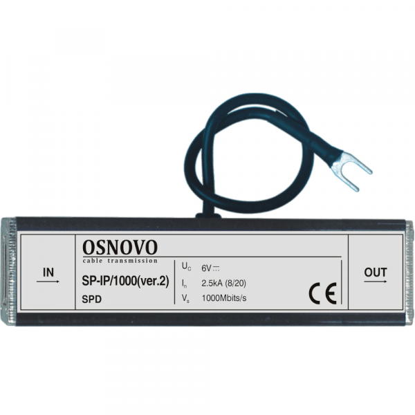 Грозозащита OSNOVO, портов: 1, RJ45, (SP-IP/1000(ver.2))