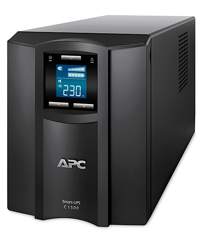 ИБП APC Smart-UPS C, 1500ВА, линейно-интерактивный, напольный, 171х439х219 (ШхГхВ), 230V,  однофазный, Ethernet, (SMC1500I)