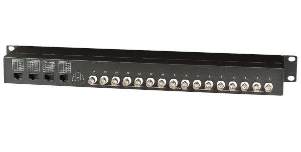 Приёмопередатчик SC&T, портов: 20, RJ45/BNC, (TPP016-RJ45)