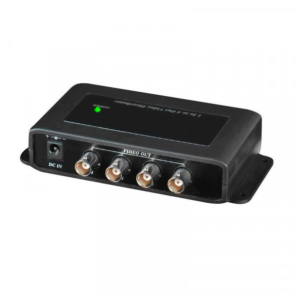 Разветвитель SC&T, портов: 4, BNC, усилитель, (CD104HD)