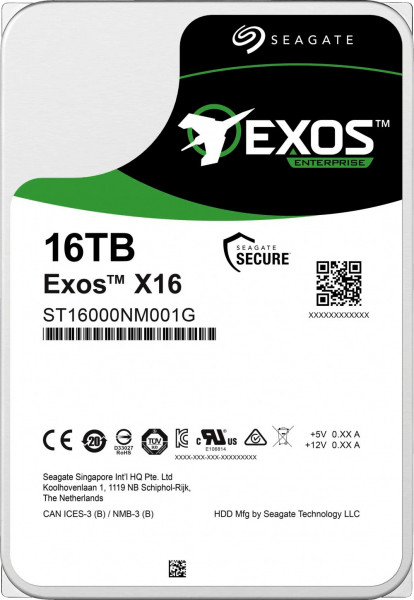 Жёсткий диск 16Tb SATA-III Seagate Exos X16 (ST16000NM001G)