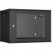 Шкаф телекоммуникационный настенный TLK Lite, 19", 9U, 436х600х450 мм (ВхШхГ), дверь: стекло, боковая панель: сплошная съемная, разборный, цвет: чёрный