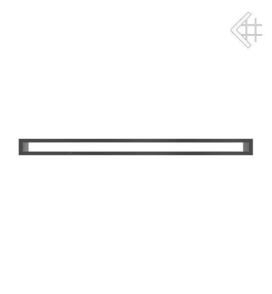 Вентиляционная решетка для камина Kratki 6х100 тунель черная TUNEL6/100/C