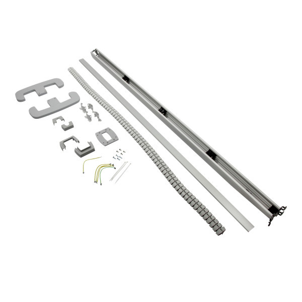 Колонна мобильная Legrand Snap-On, 2000 мм В, цвет: алюминий, 1 секция, с крышкой из алюминия