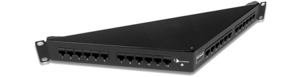 Коммутационная патч-панель Siemon, 19", 1HU, портов: 24хRJ45, кат. 6, универсальная, неэкр., встраиваемый, цвет: чёрный, (HD6-24A)