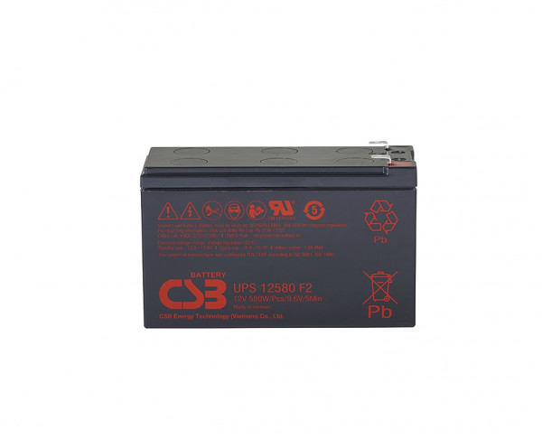 Аккумулятор для ИБП CSB Battery UPS, 94,3х64,8х150,9 мм (ВхШхГ),  необслуживаемый свинцово-кислотный,  12V/, (UPS12580)