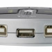 Переключатель KVM Aten, Altusen, портов: 4, 23х76х102 мм (ВхШхГ), USB, цвет: серый