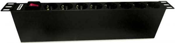 Блок розеток Hyperline SHT19-8SH-S-IEC