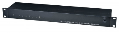 Распределитель SC&T, портов: 16, BNC, для видеосигнала, входы: BNC 8 портов, (CD816HD)