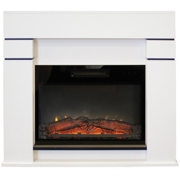 Электрокамин с широким очагом 2D Real-Flame Alta 24 WT с очагом Kendal 24