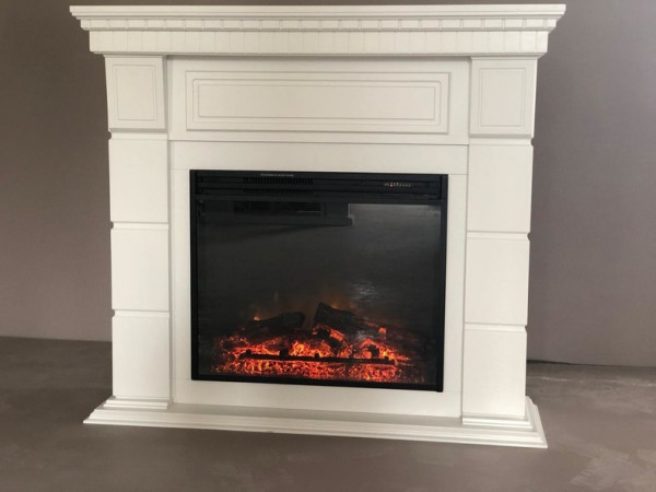 Электрокамин с широким очагом 2D Royal Flame Portland с очагом Jupiter FX New (белый)