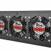 Вентиляторный модуль Rem R-FAN, 230V, 45х432х195 мм (ВхШхГ), вентиляторов: 3, 130 дБ, поток: 450 м3/ч, для шкафов ШТК, ШРН, ШТВ, цвет: чёрный, (с колодкой)