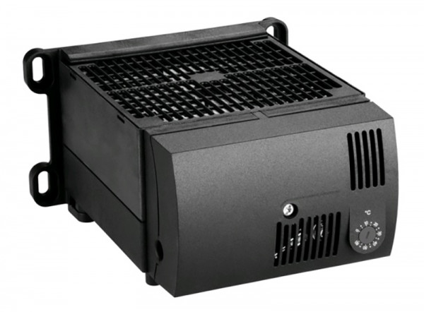 Нагреватель STEGO CR 130, 100х168х145 мм (ВхШхГ), 950Вт, винтовое крепление, для шкафов, 230V, чёрный, с термостатом и вентилятором