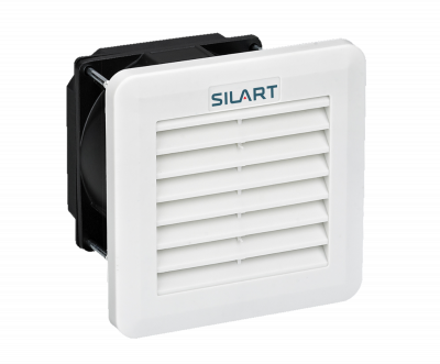 Вентиляторный модуль SILART NLV, с подшипником качения, 12V, 106х106х62 мм (ВхШхГ), вентиляторов: 1, 37 дБ, IP54, поток: 32 м3/ч, для шкафов, цвет: чёрный