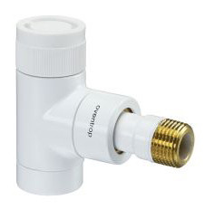 Вентиль термостатический Oventrop DN-15 1/2" 1/2" ВН серия E угловой белый