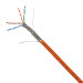 Кабель витая пара BNH, SF/UTP, 4 пар., кат. 5е, проводник Ø 0,51мм, AWG24, LSZH (нг(A)-HF), 1м (бухта 305м), тип прокладки: внутри зданий, цвет: оранжевый